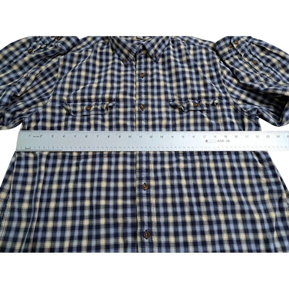 Carhartt Fort XL Button Down Up Shirt Short Sleeve Relaxed Fit Plaid Check - Picture 7 of 9
